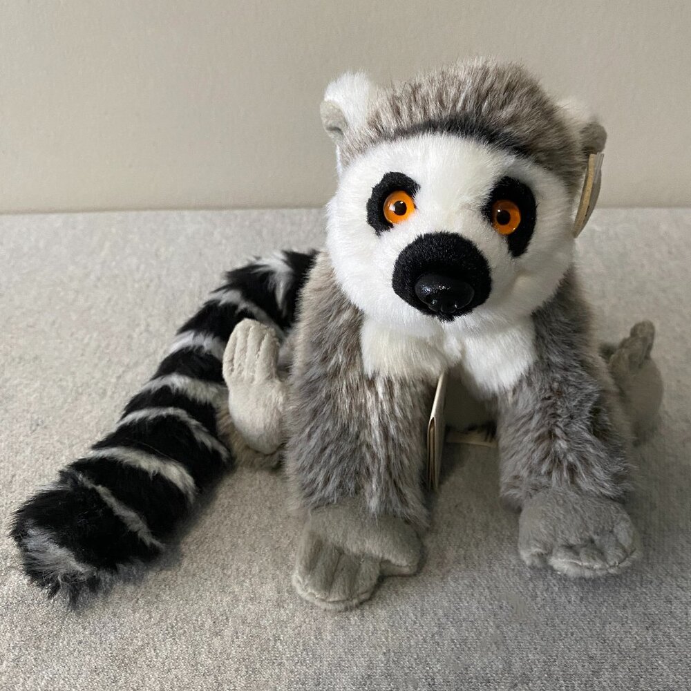 NWT WWF World Wildlife Fund Classic Collection Ring-Tailed Lemur Plush 6"